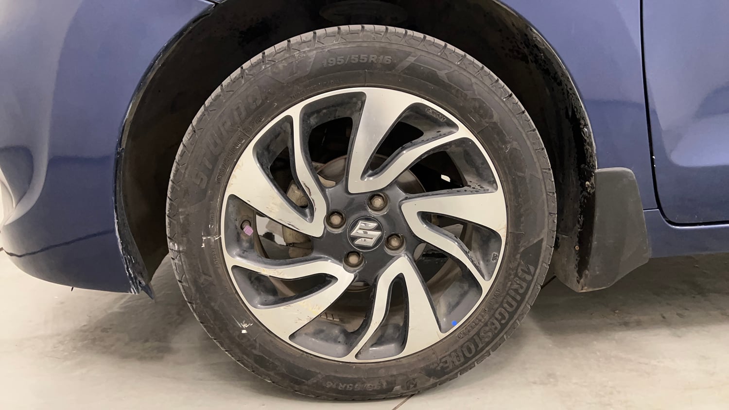 Used 2019 Maruti Suzuki Baleno Alpha Automatic Petrol Automatic tyres LEFT FRONT TYRE RIM VIEW