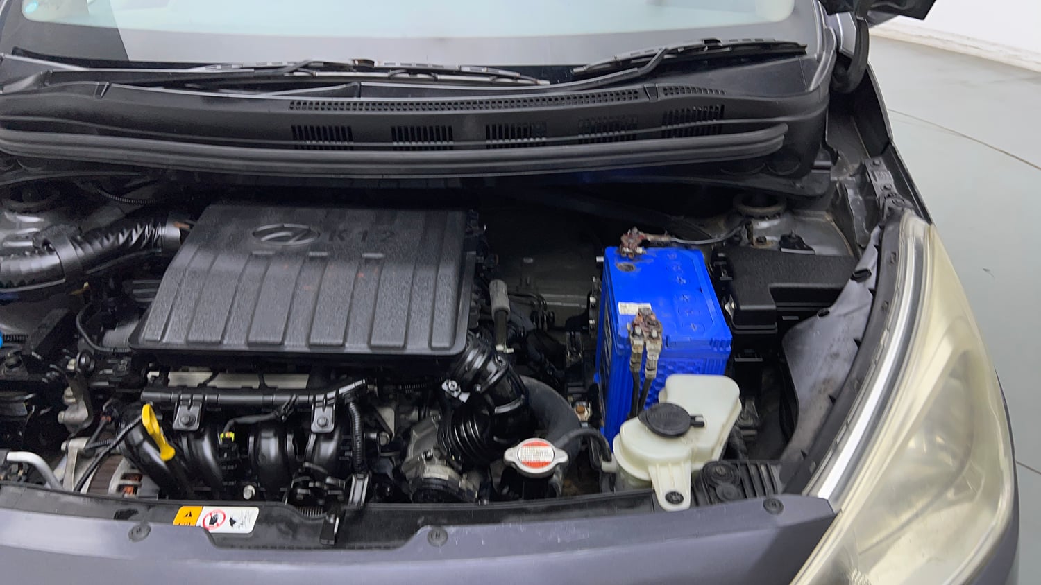 Used 2015 Hyundai Grand i10 Magna 1.2 Kappa VTVT Petrol Manual engine ENGINE LEFT SIDE VIEW