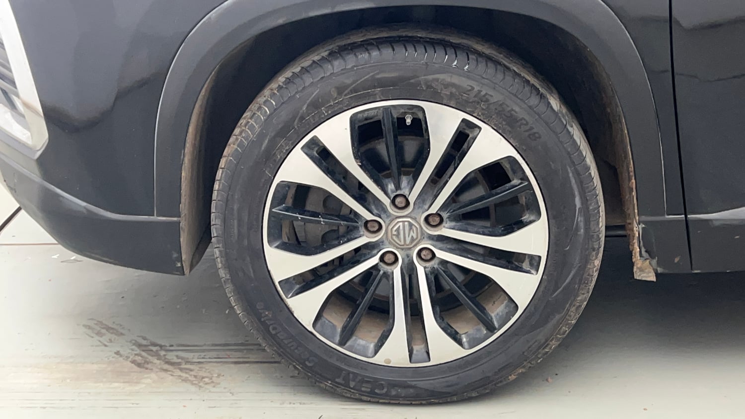 Used 2021 MG Motors Hector Sharp 1.5 Petrol Turbo DCT Petrol Automatic tyres LEFT FRONT TYRE RIM VIEW
