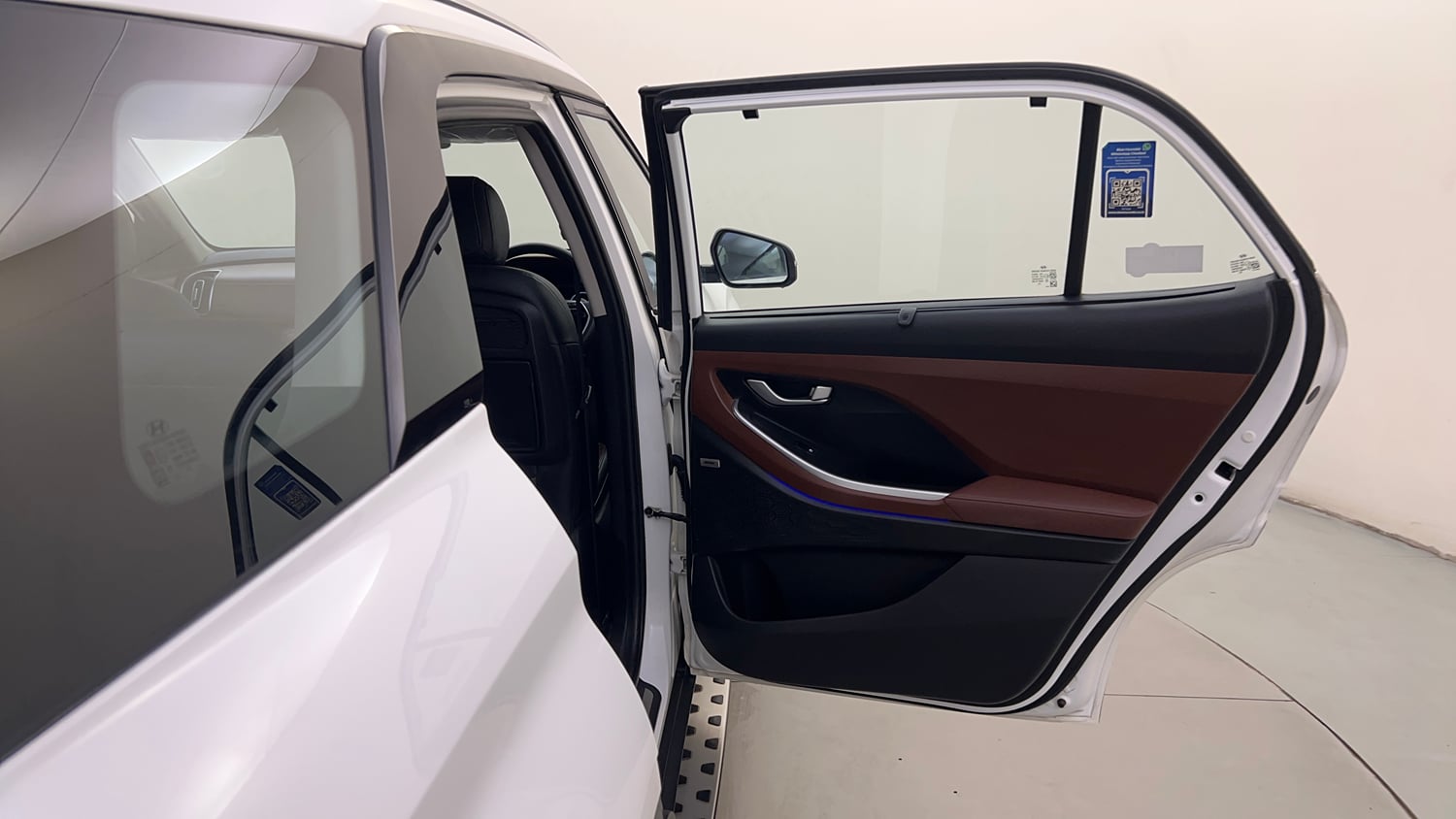 Used 2022 Hyundai Alcazar Signature (O) 6 STR 1.5 Diesel AT Diesel Automatic interior RIGHT REAR DOOR OPEN VIEW