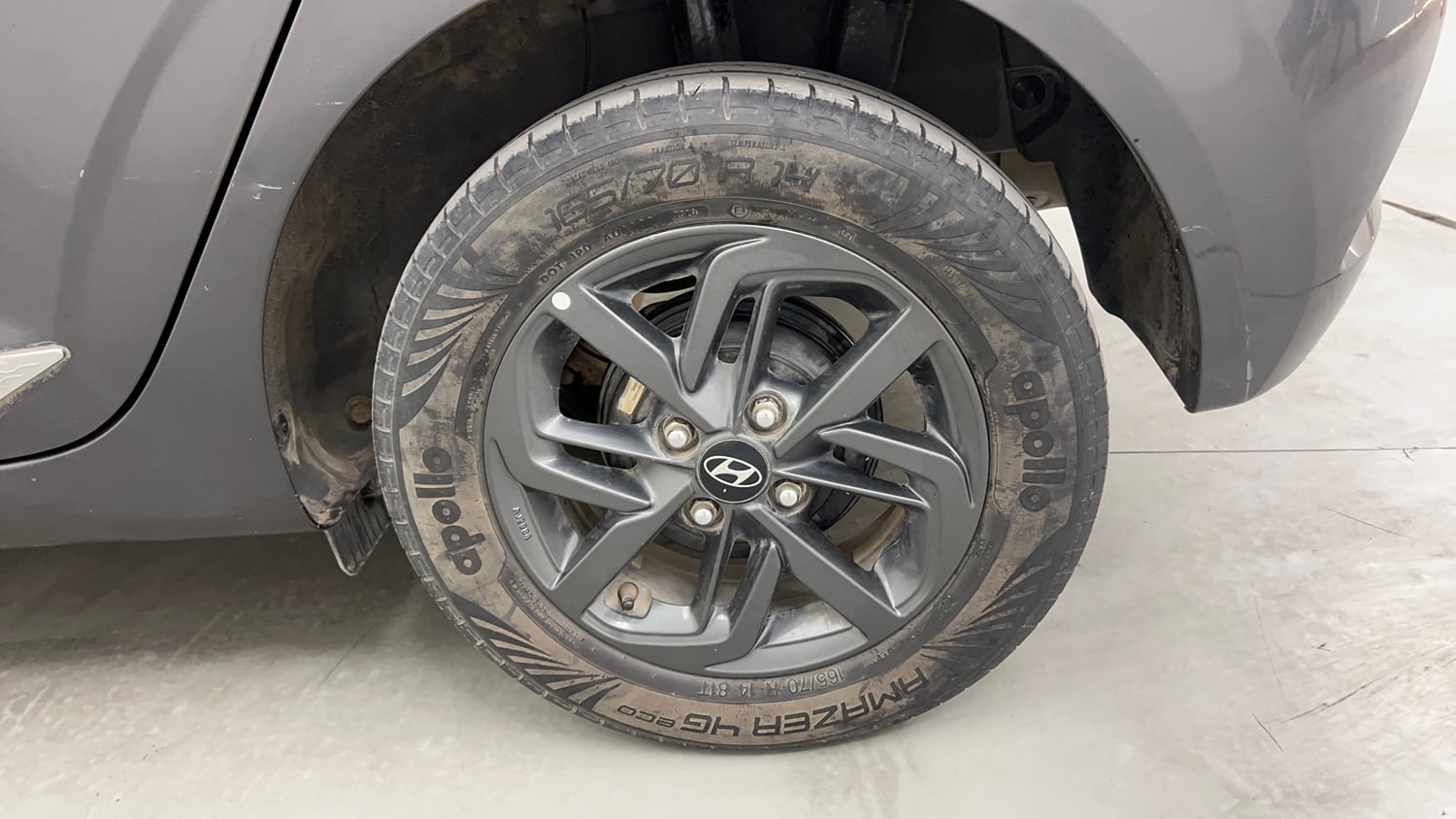 Used 2020 Hyundai Grand i10 Nios Sportz 1.2 Kappa VTVT CNG Cng Manual tyres LEFT REAR TYRE RIM VIEW