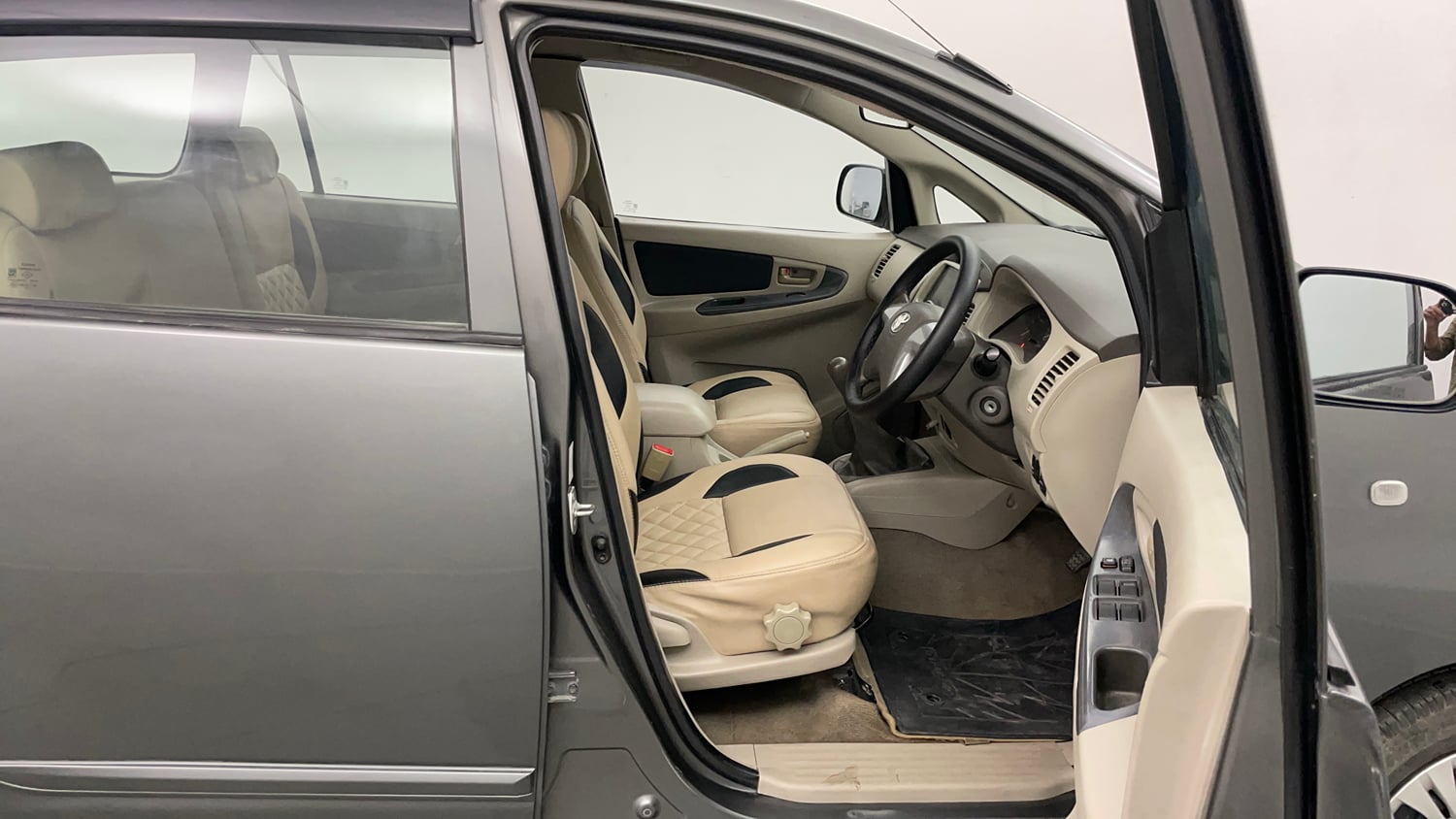 Used 2013 Toyota Innova 2.5 GX 8 STR BS-III Diesel Manual interior RIGHT SIDE FRONT DOOR CABIN VIEW
