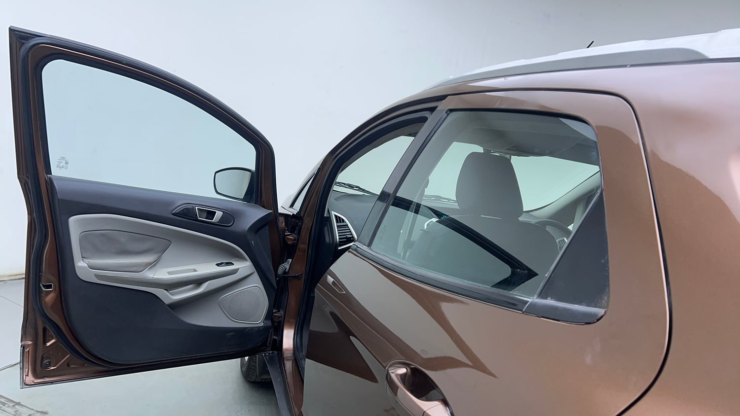 Used 2016 Ford EcoSport Titanium 1.5L Ti-VCT AT Petrol Automatic interior LEFT FRONT DOOR OPEN VIEW