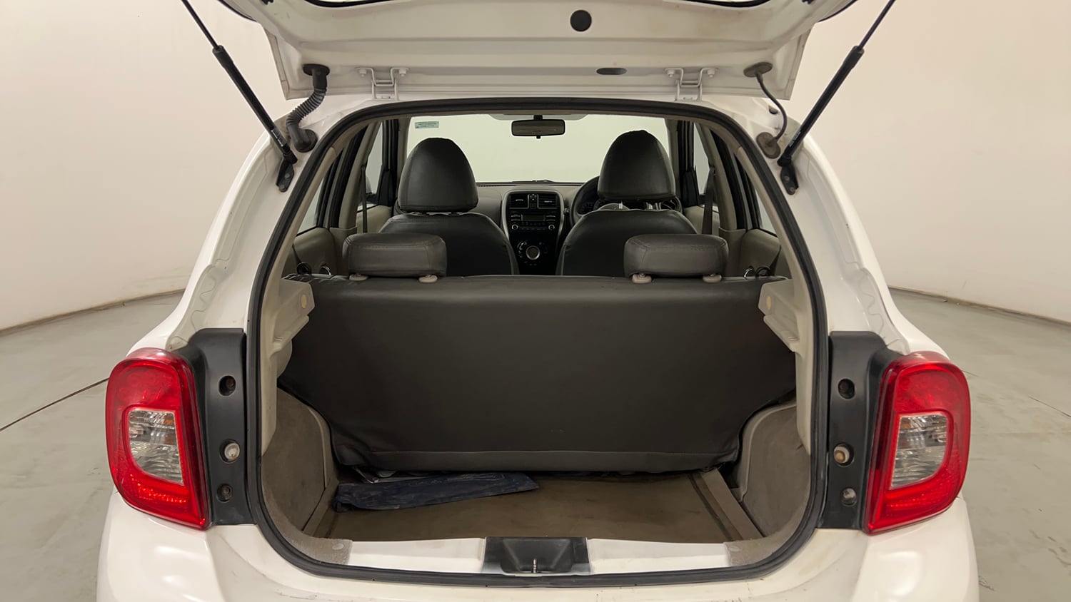 Used 2013 Nissan Micra XV CVT Petrol Automatic interior DICKY INSIDE VIEW