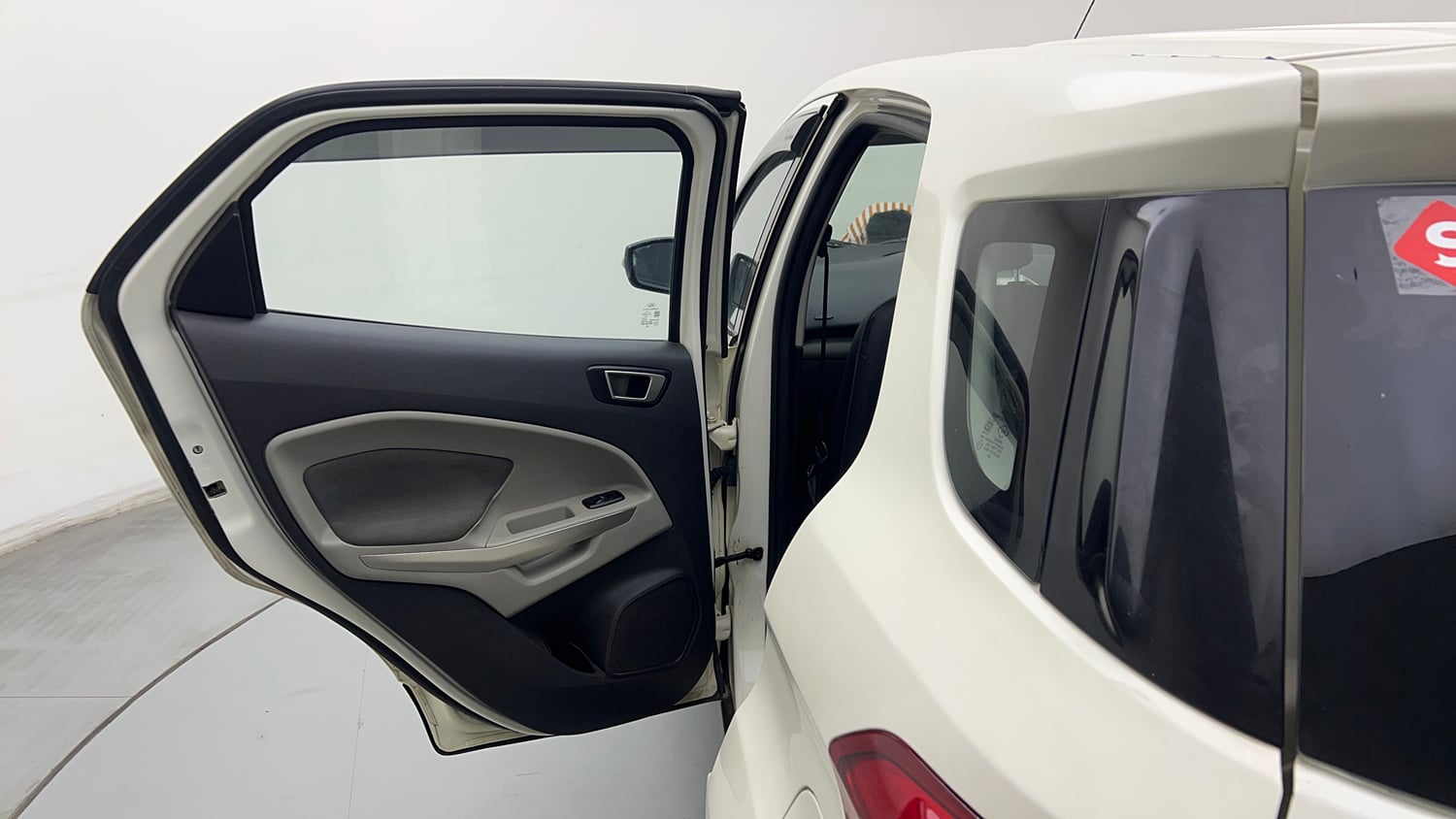 Used 2016 Ford EcoSport Trend 1.5L Ti-VCT Petrol Manual interior LEFT REAR DOOR OPEN VIEW