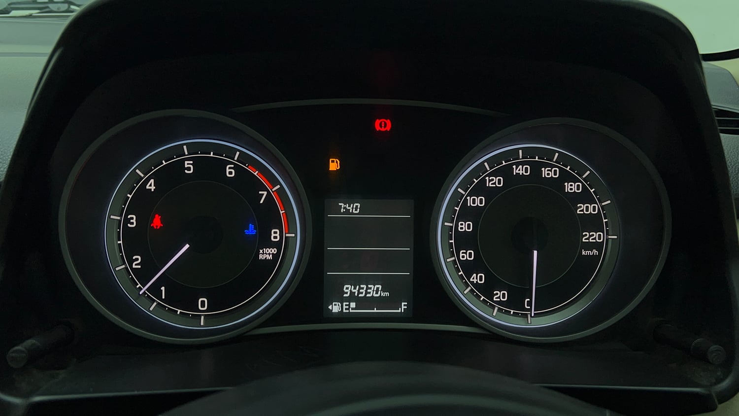 Used 2019 Maruti Suzuki Dzire VXi Petrol Manual interior CLUSTERMETER VIEW