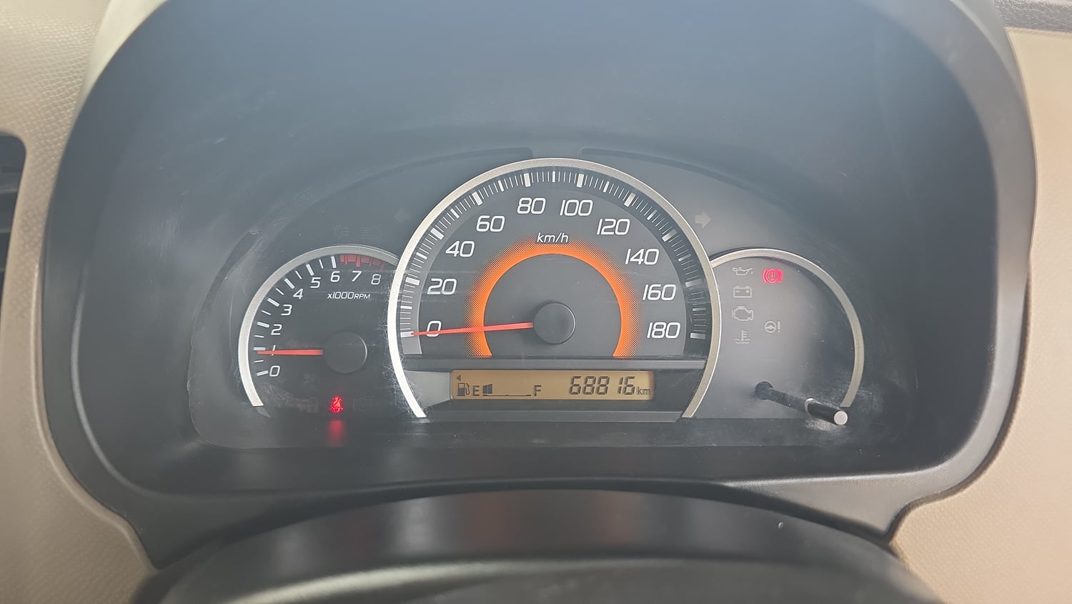 Used 2015 Maruti Suzuki Wagon R VXI Petrol Manual interior CLUSTERMETER VIEW