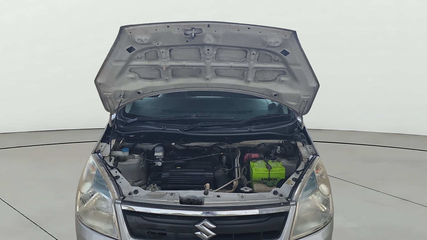 Used 2015 Maruti Suzuki Wagon R VXI Petrol Manual engine ENGINE & BONNET OPEN FRONT VIEW