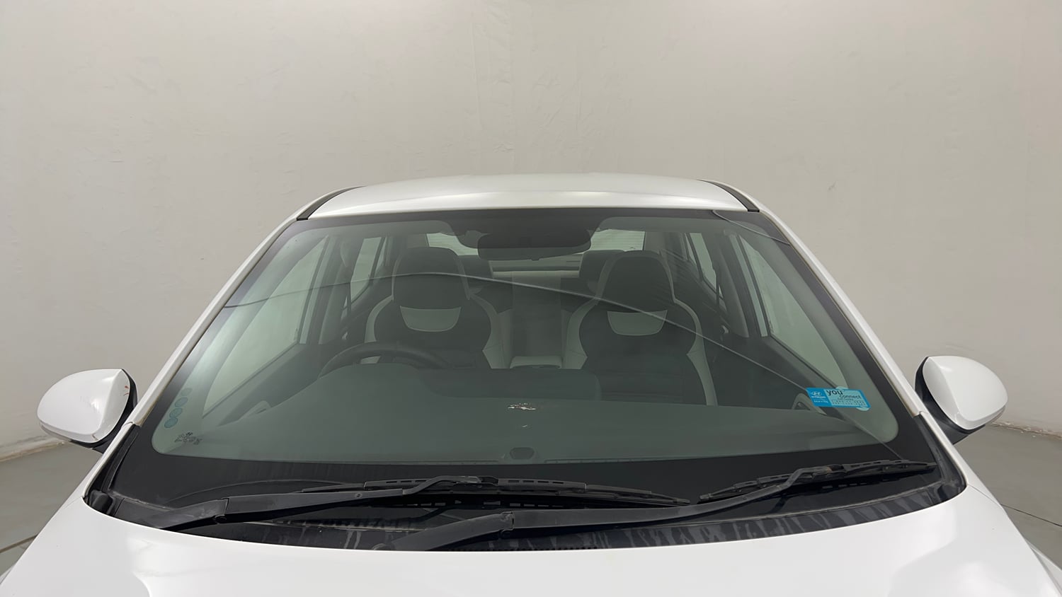Used 2021 Hyundai Aura SX 1.2 Petrol Petrol Manual exterior FRONT WINDSHIELD VIEW