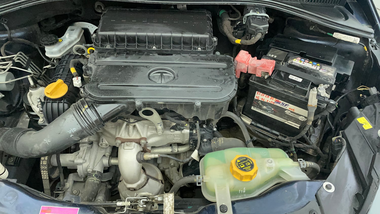 Used 2022 Tata Tigor XZ Plus Petrol Manual engine ENGINE LEFT SIDE VIEW