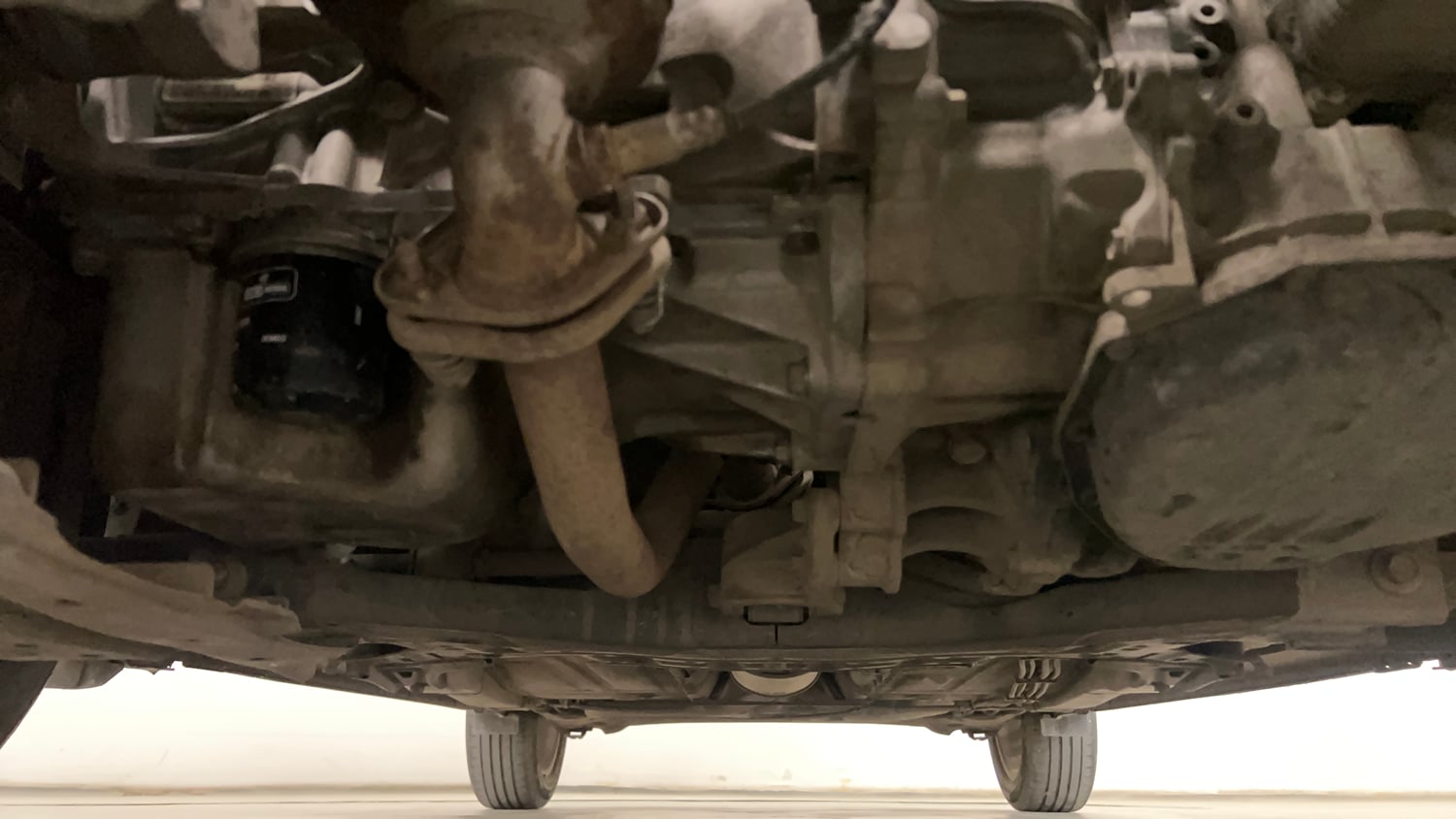 Used 2019 Maruti Suzuki Baleno Alpha Automatic Petrol Automatic extra FRONT LEFT UNDERBODY VIEW