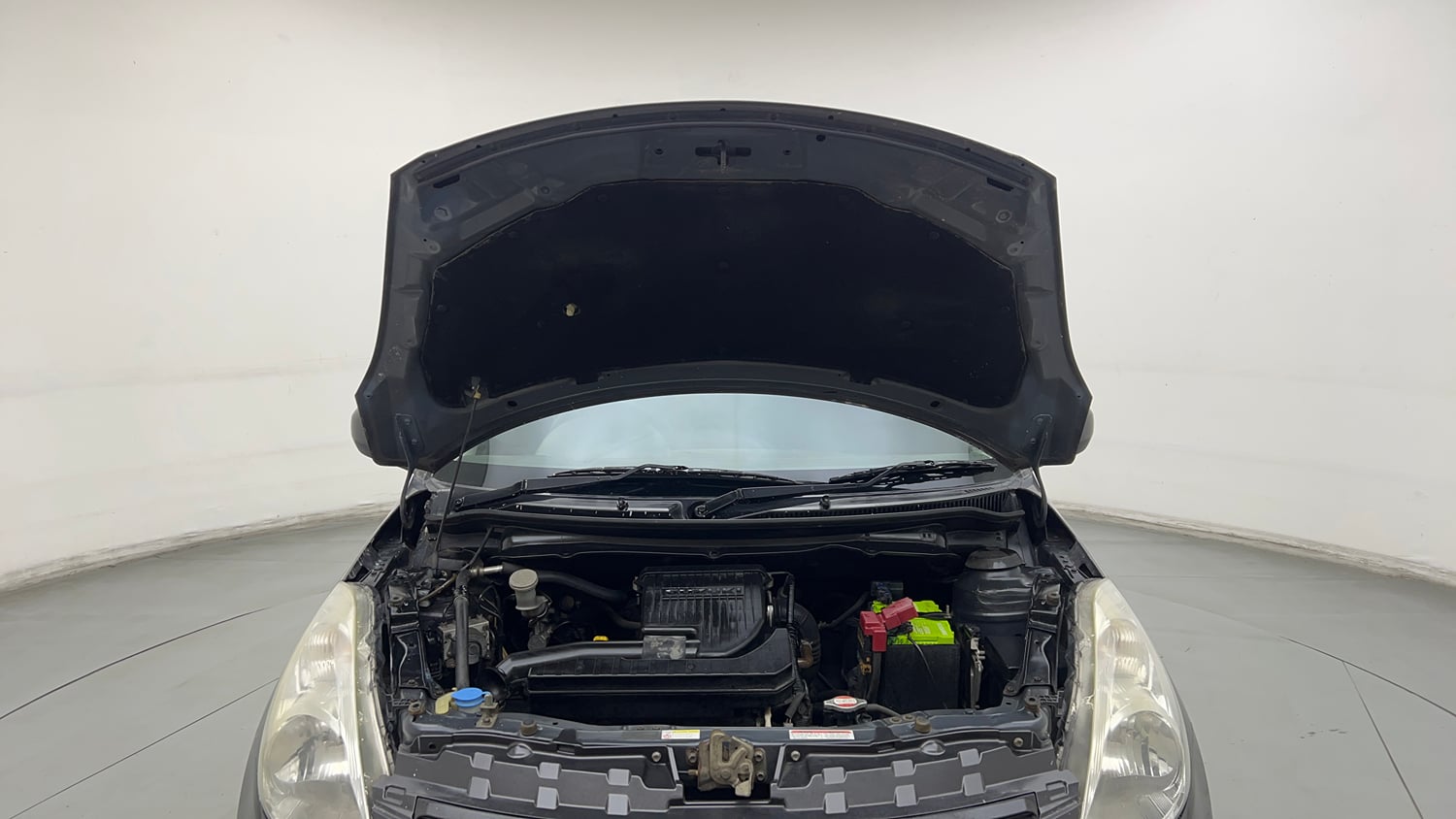 Used 2017 Maruti Suzuki Swift Lxi (O) Petrol Manual engine ENGINE & BONNET OPEN FRONT VIEW