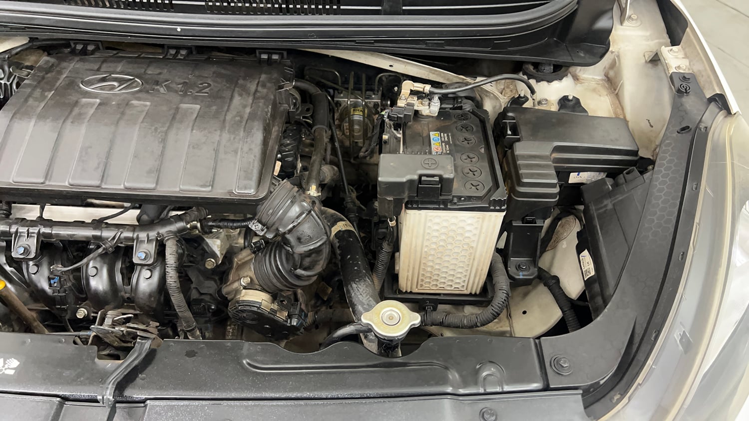 Used 2021 Hyundai Aura SX 1.2 Petrol Petrol Manual engine ENGINE LEFT SIDE VIEW