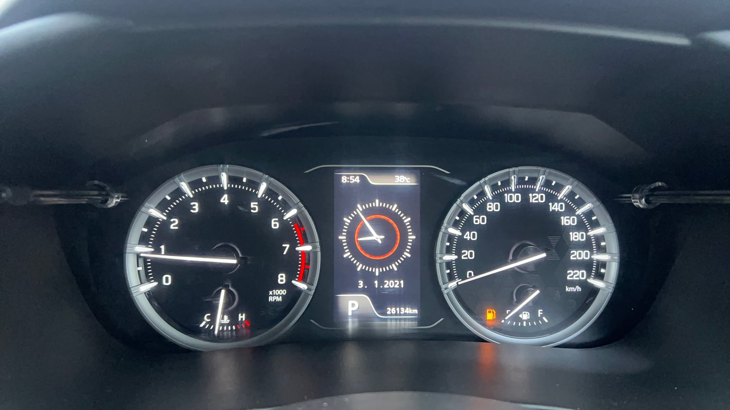 Used 2023 Maruti Suzuki Grand Vitara Delta Smart Hybrid AT Petrol Automatic interior CLUSTERMETER VIEW