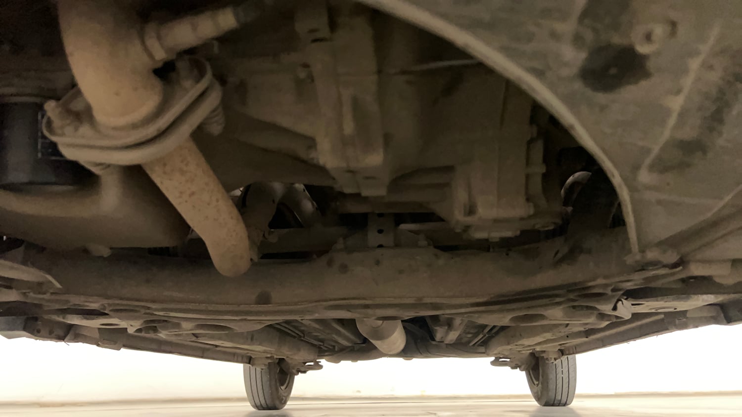 Used 2012 Maruti Suzuki Swift Dzire VXI Petrol Manual extra FRONT LEFT UNDERBODY VIEW