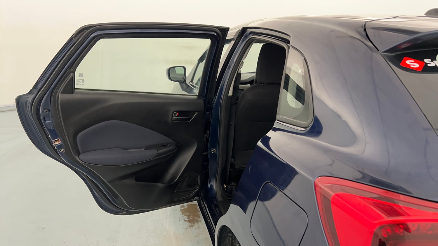 Used 2023 Maruti Suzuki Baleno Delta AGS Petrol Automatic interior LEFT REAR DOOR OPEN VIEW