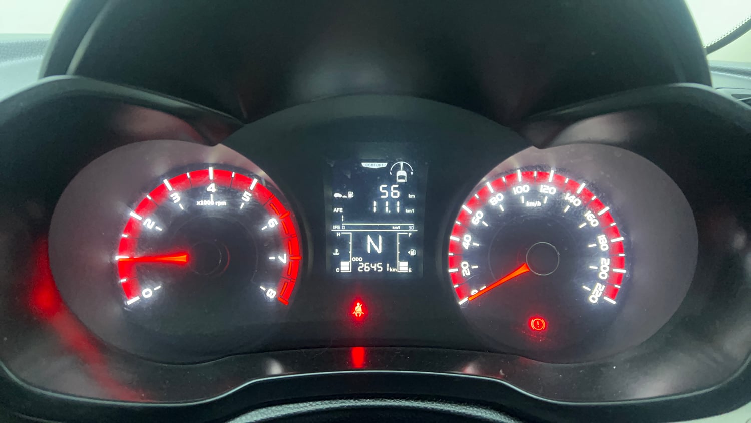 Used 2021 Mahindra XUV 300 W6 1.2 Petrol Petrol Manual interior CLUSTERMETER VIEW