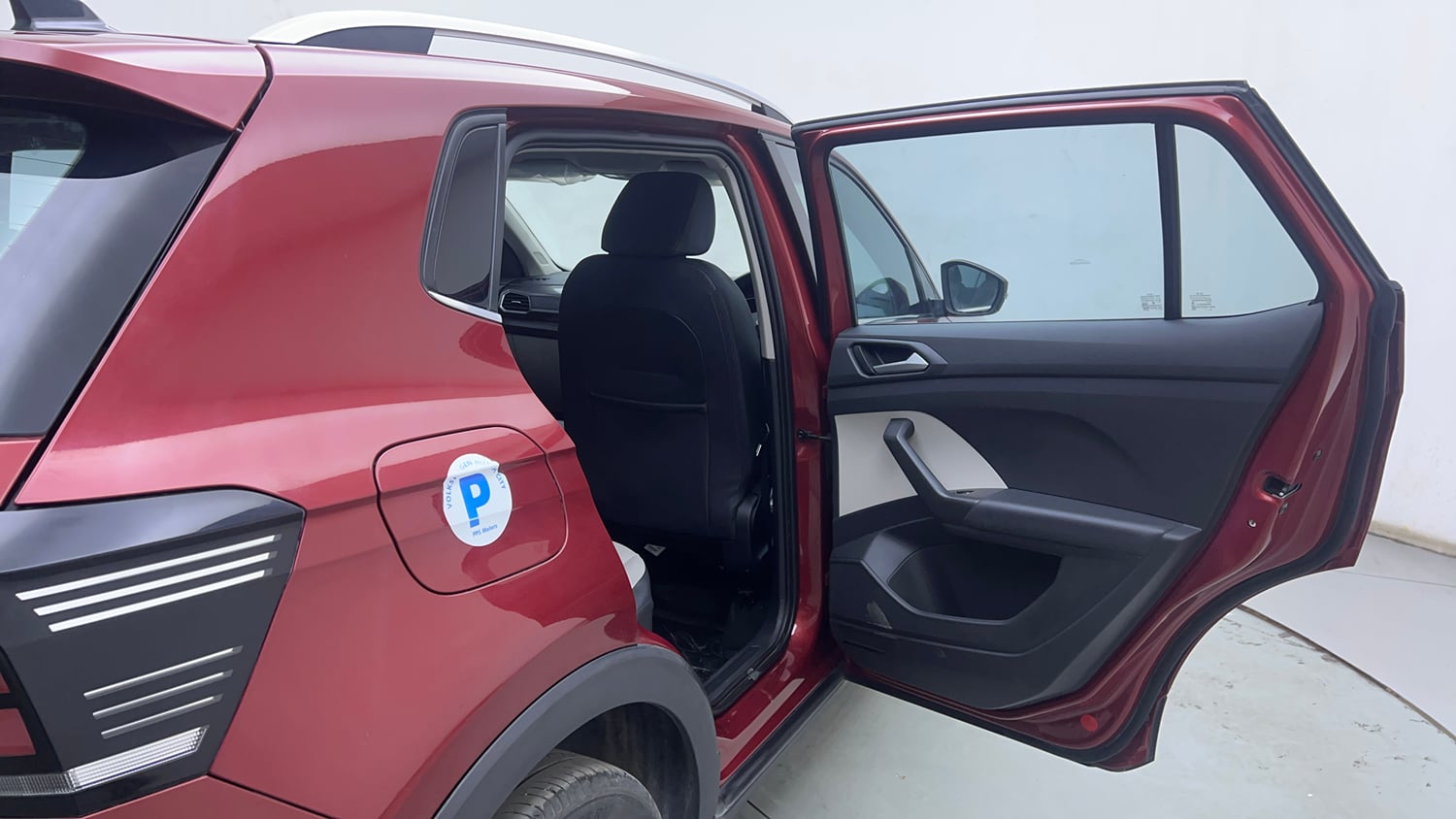 Used 2023 Volkswagen Taigun Topline 1.0 TSI MT Petrol Manual interior RIGHT REAR DOOR OPEN VIEW