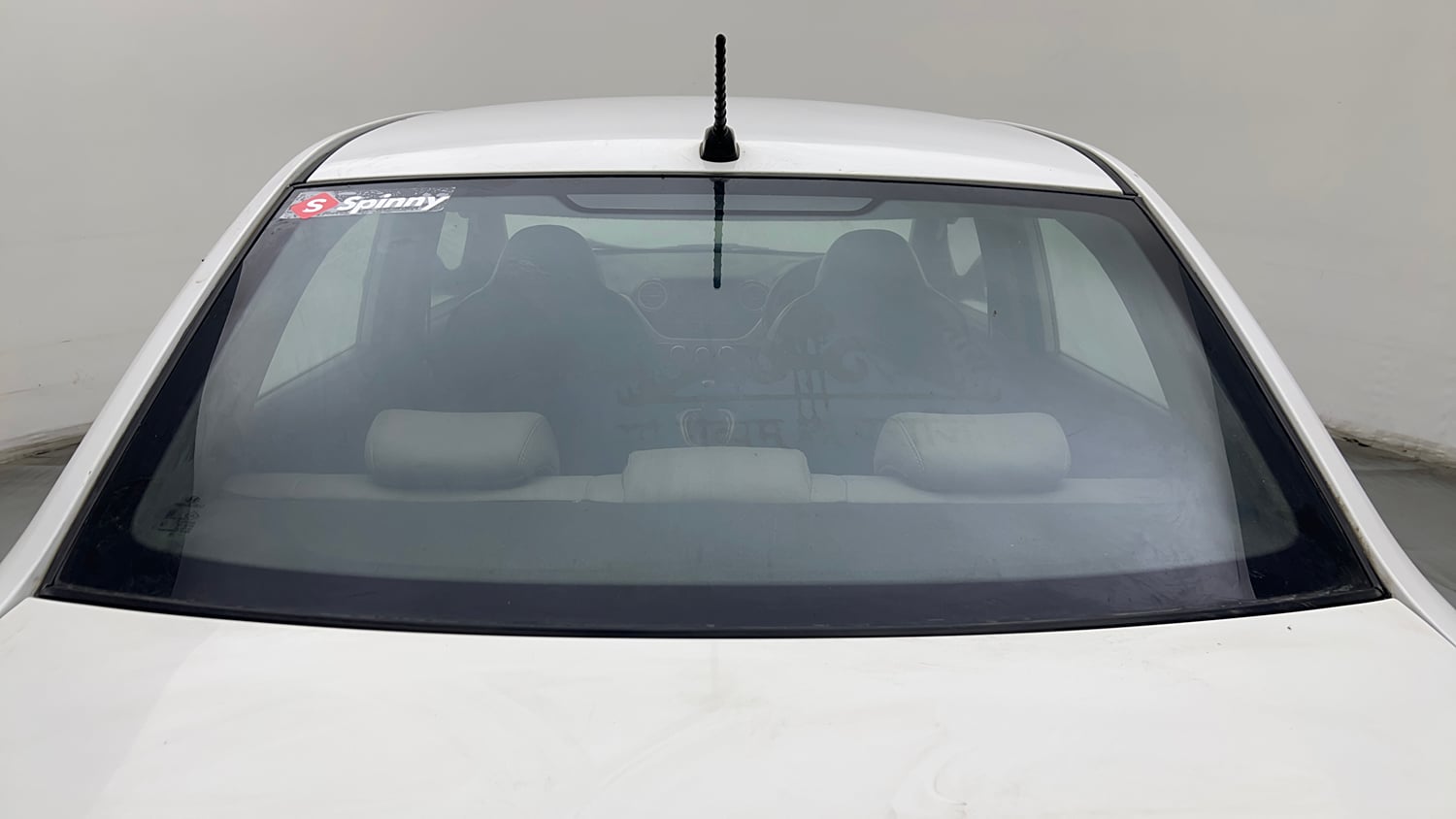 Used 2017 Hyundai Xcent Base ABS 1.2 Petrol Manual exterior BACK WINDSHIELD VIEW