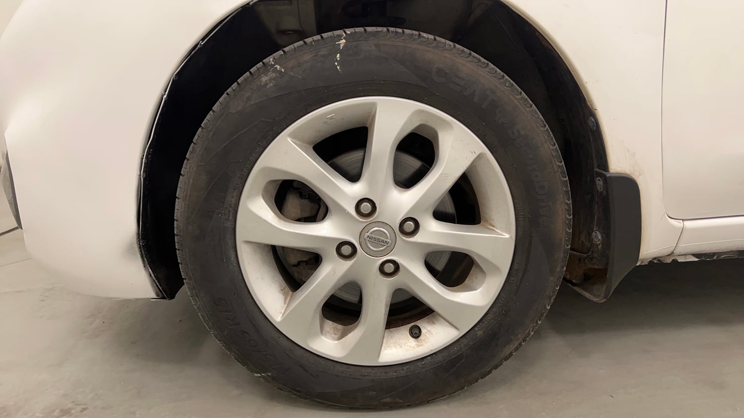 Used 2013 Nissan Micra XV CVT Petrol Automatic tyres LEFT FRONT TYRE RIM VIEW