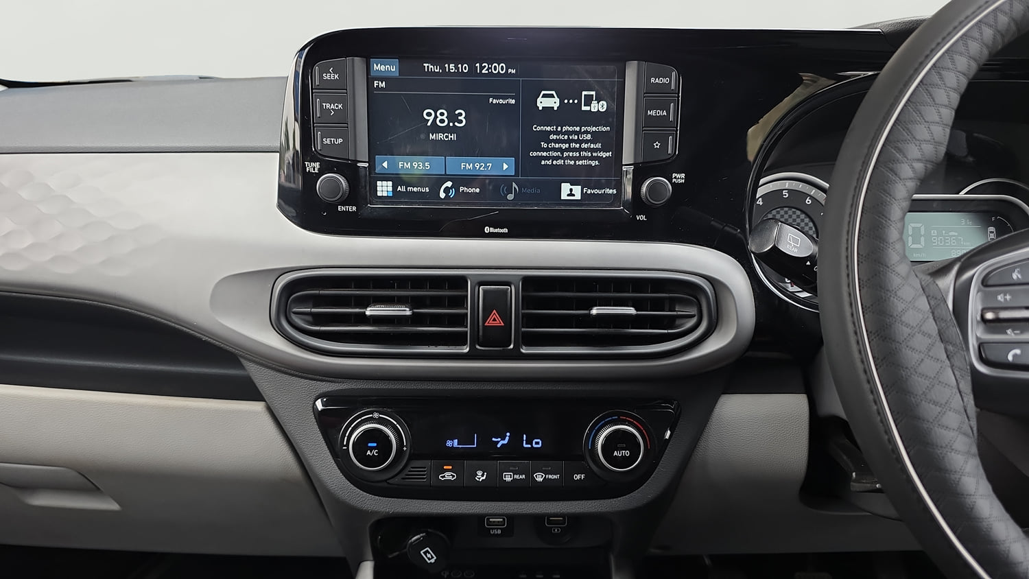 Used 2020 Hyundai Grand i10 Nios Asta 1.2 Kappa VTVT Petrol Manual interior MUSIC SYSTEM & AC CONTROL VIEW