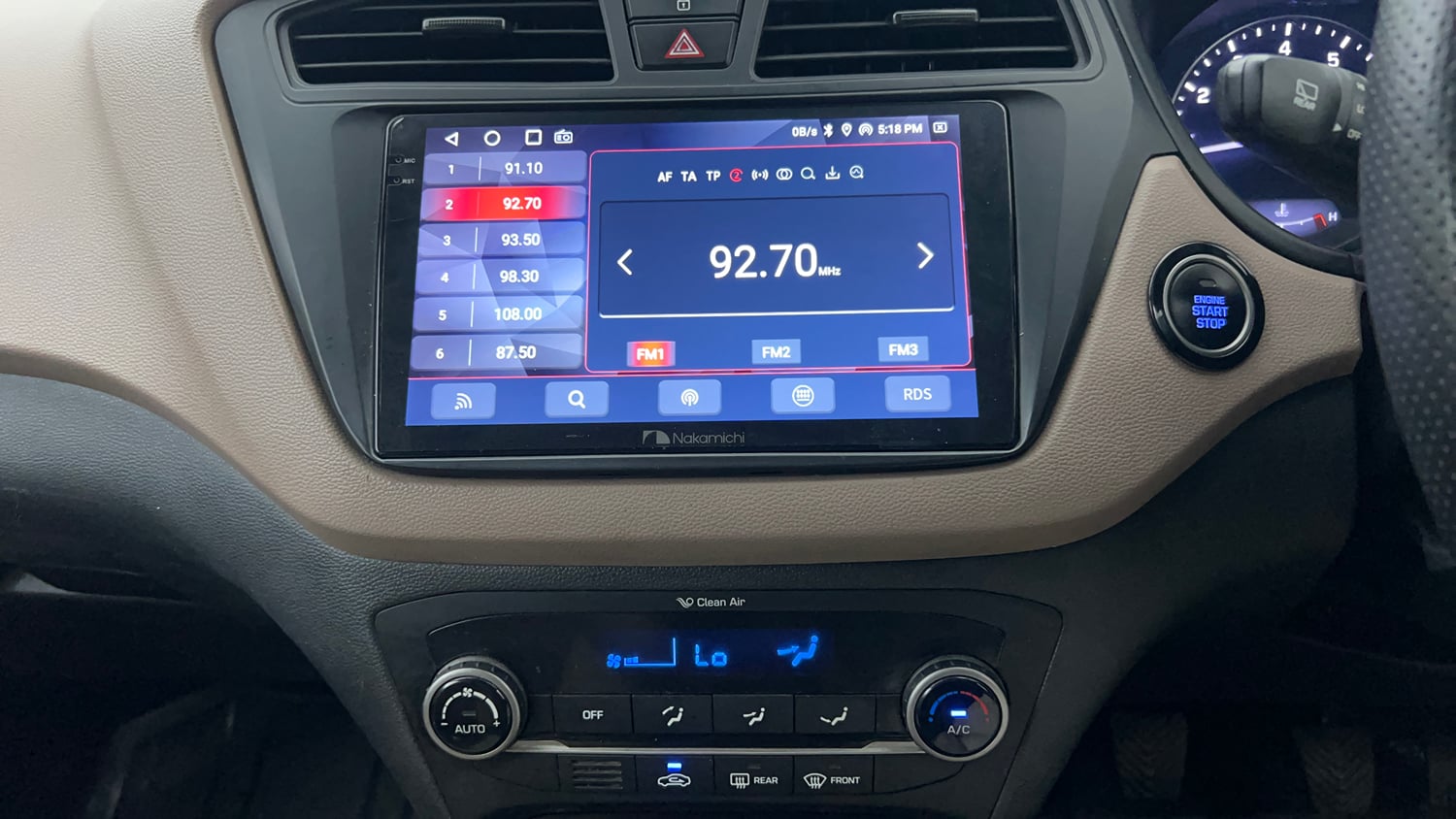 Used 2016 Hyundai Elite i20 Asta 1.2 (O) Petrol Manual interior MUSIC SYSTEM & AC CONTROL VIEW