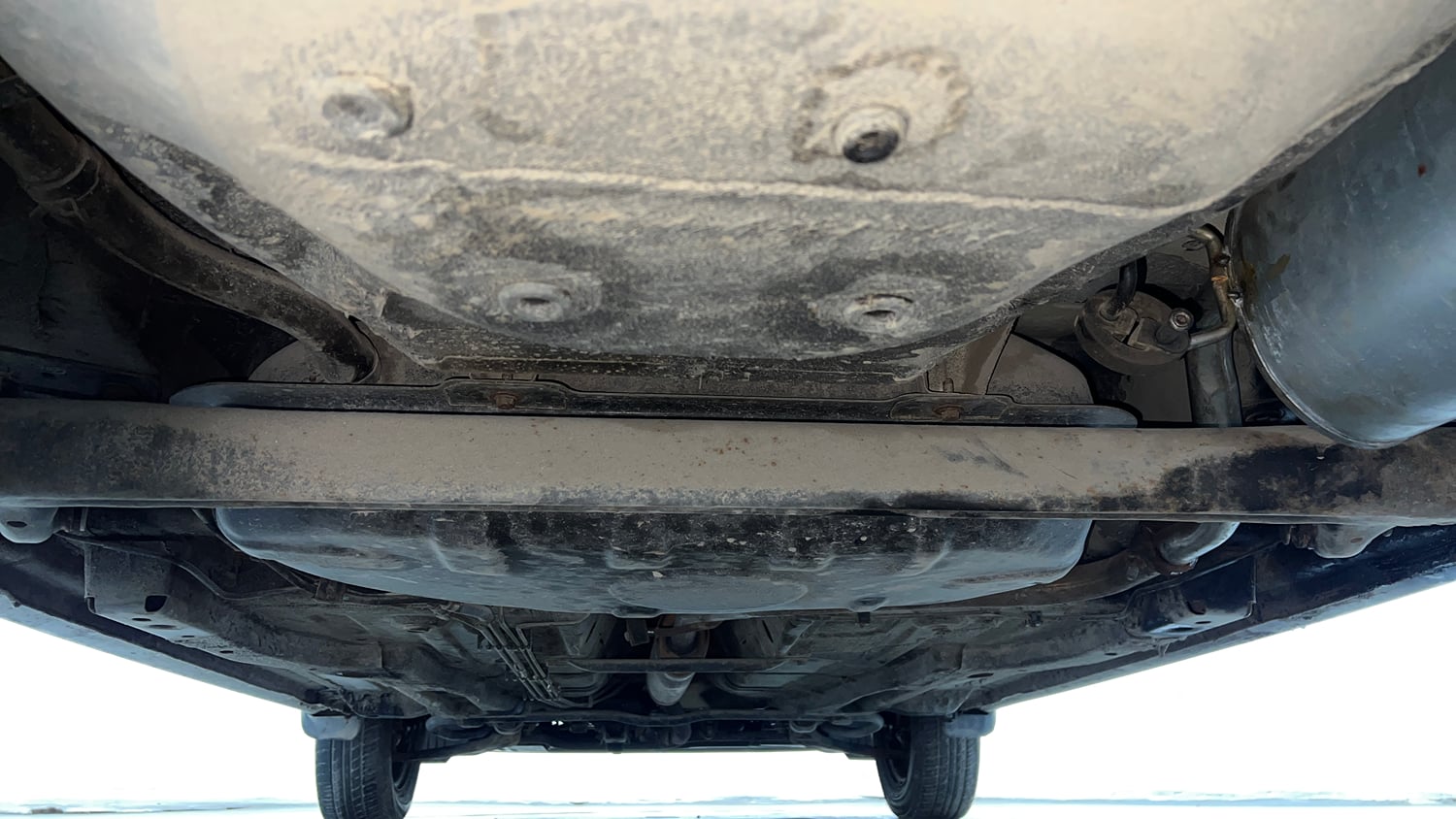 Used 2018 Tata Tiago Revotron XE Petrol Manual extra REAR UNDERBODY VIEW (TAKEN FROM REAR)