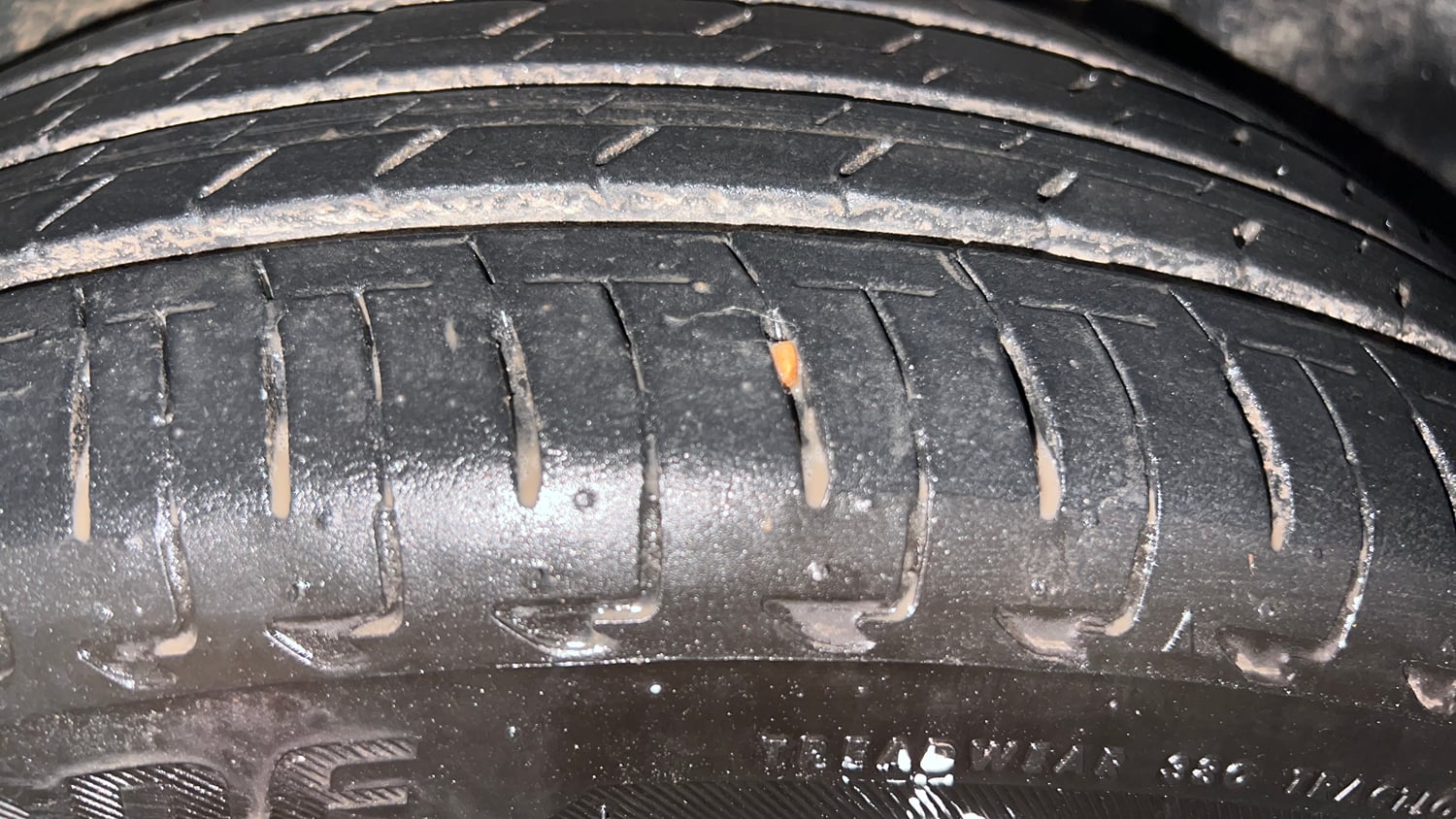 Used 2024 Maruti Suzuki Ignis Zeta 1.2 AMT Petrol Automatic tyres LEFT REAR TYRE TREAD VIEW