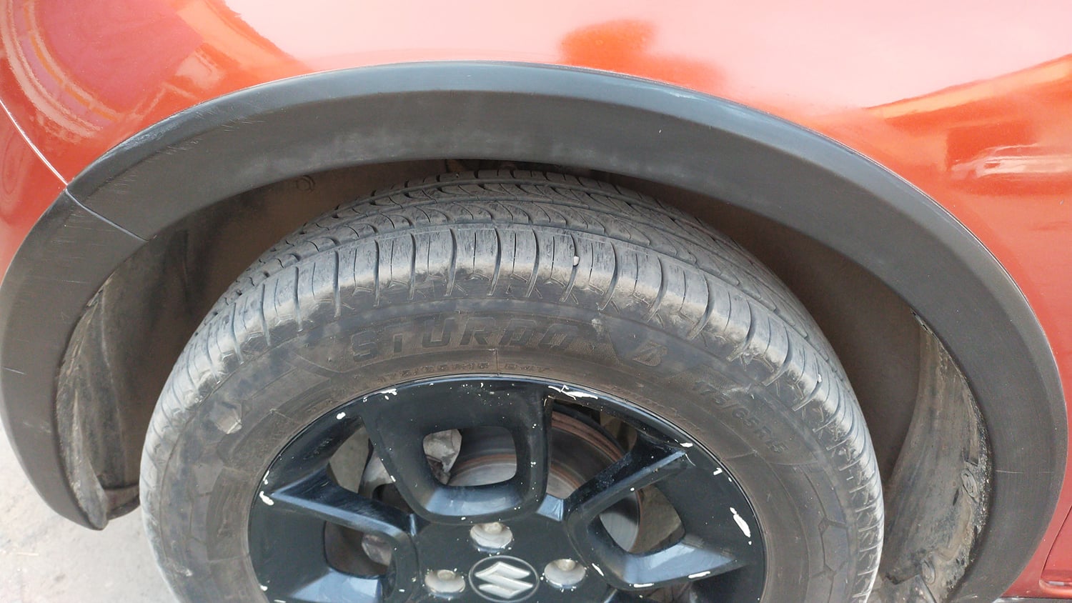 Used 2017 Maruti Suzuki Ignis Zeta 1.2 AMT Petrol Automatic tyres LEFT FRONT TYRE TREAD VIEW