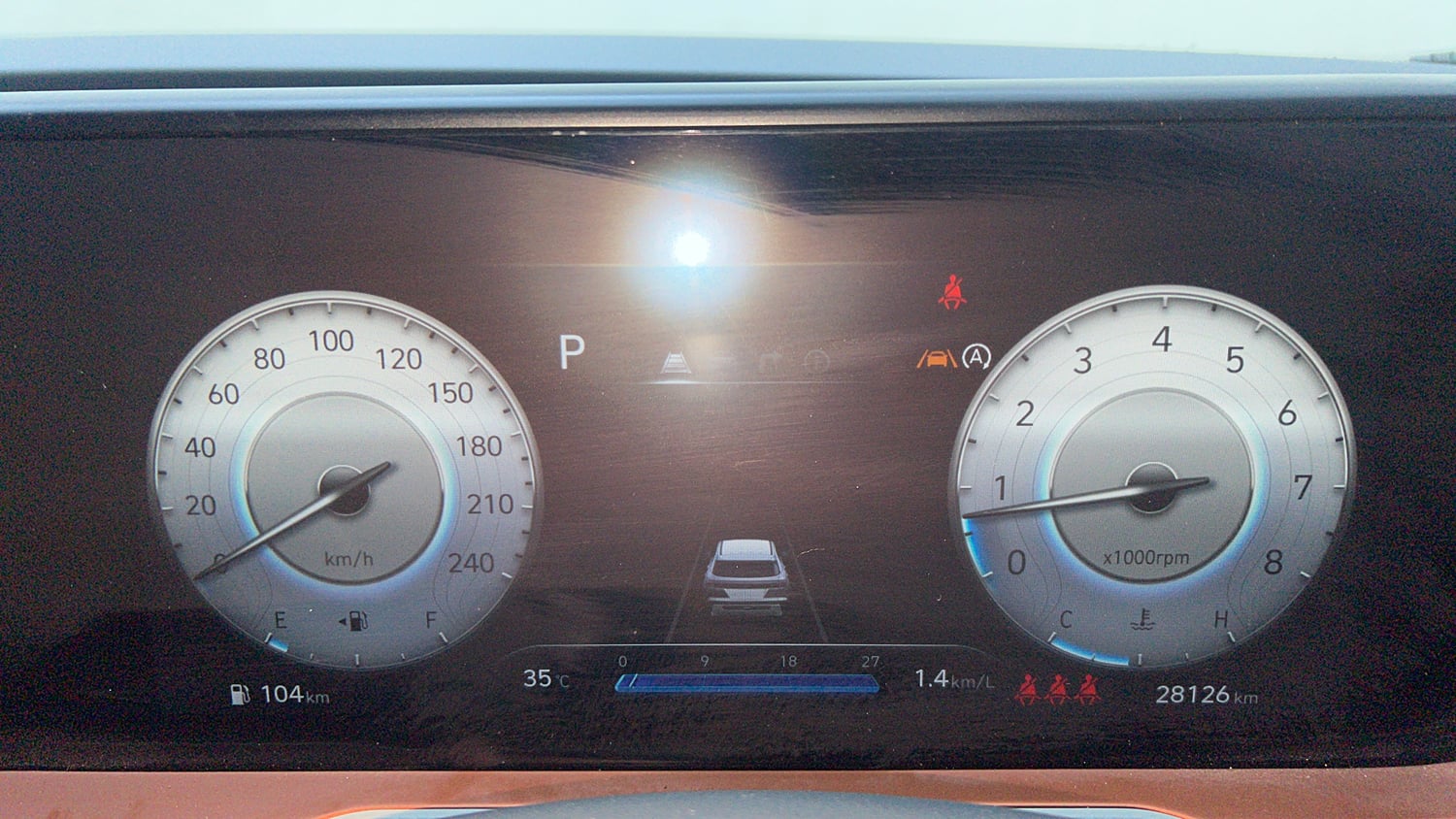 Used 2024 Hyundai Creta 1.5 Turbo Petrol DCT SX(O) Petrol Automatic interior CLUSTERMETER VIEW