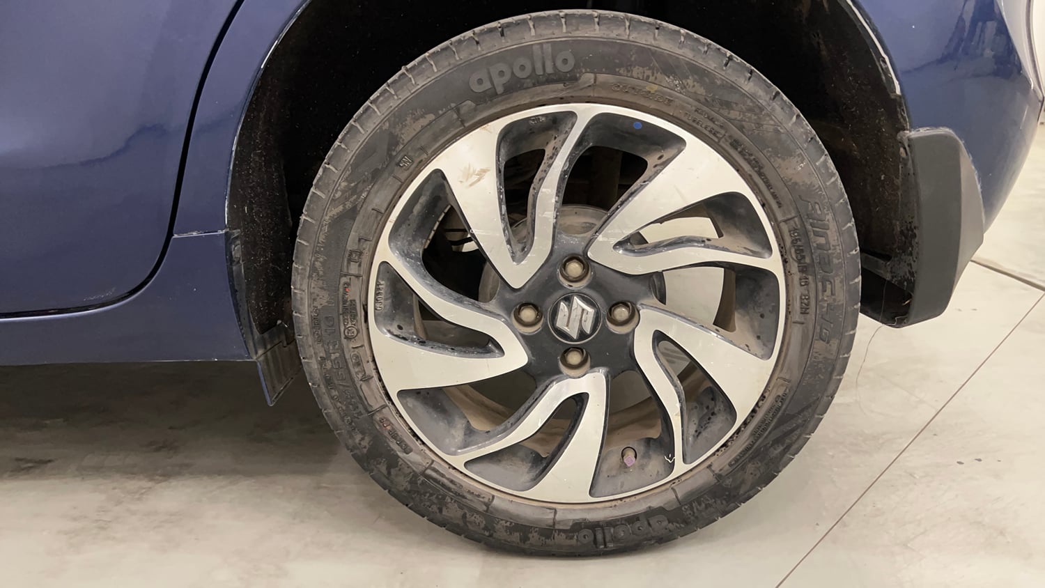 Used 2019 Maruti Suzuki Baleno Alpha Automatic Petrol Automatic tyres LEFT REAR TYRE RIM VIEW