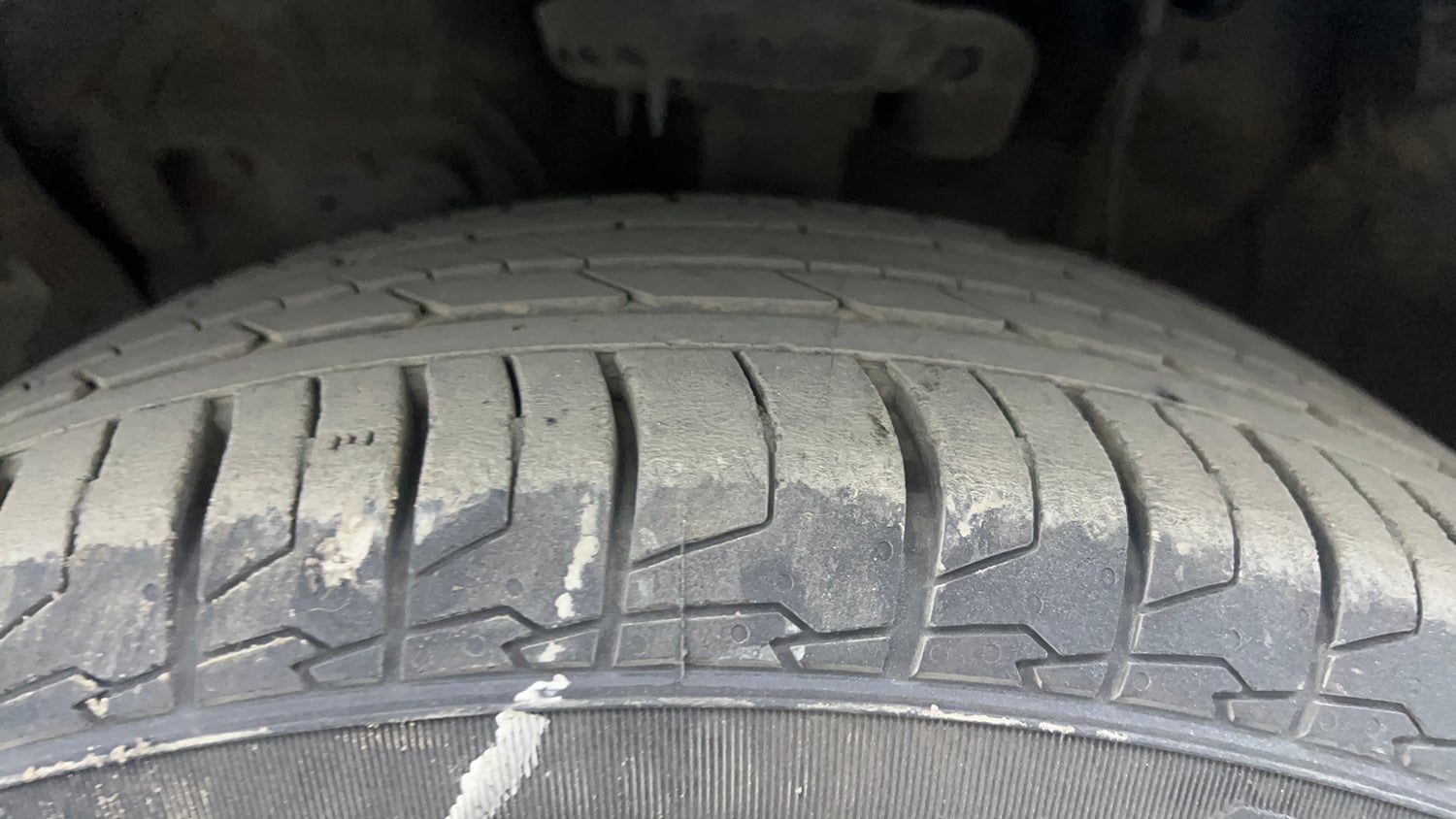 Used 2020 Hyundai Creta SX (O) 1.5 Petrol IVT Petrol Automatic tyres LEFT FRONT TYRE TREAD VIEW