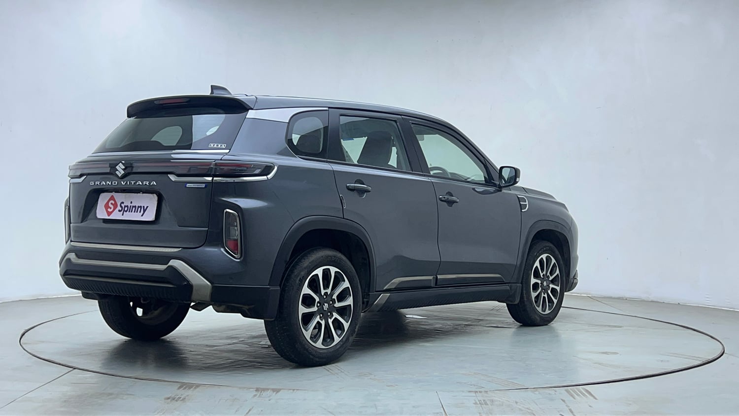 Used 2023 Maruti Suzuki Grand Vitara Delta Smart Hybrid AT Petrol Automatic exterior RIGHT REAR CORNER VIEW