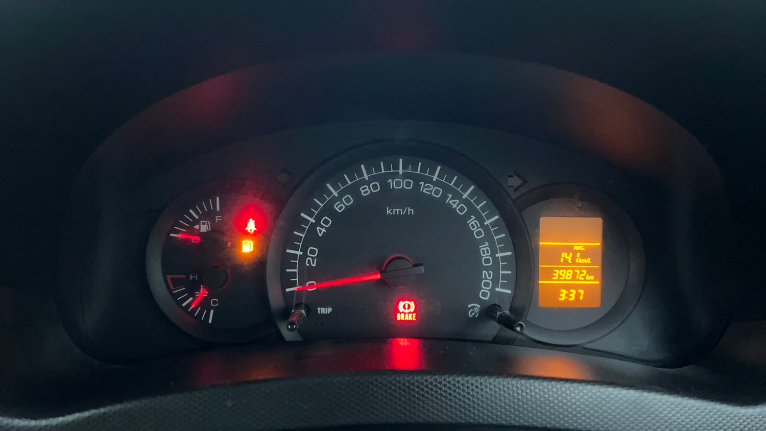 Used 2017 Maruti Suzuki Swift Lxi (O) Petrol Manual interior CLUSTERMETER VIEW