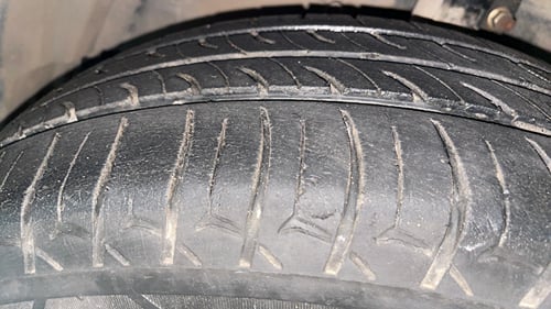 Used 2017 Maruti Suzuki Ciaz Sigma 1.4 MT Petrol Manual tyres LEFT FRONT TYRE TREAD VIEW
