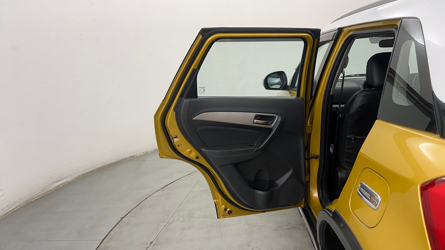 Used 2016 Maruti Suzuki Vitara Brezza ZDi+ Dual Tone Diesel Manual interior LEFT REAR DOOR OPEN VIEW