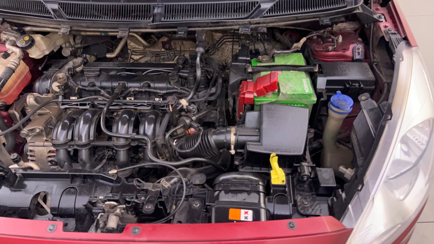 Used 2016 Ford Figo Aspire Titanium 1.2 Ti-VCT Petrol Manual engine ENGINE LEFT SIDE VIEW