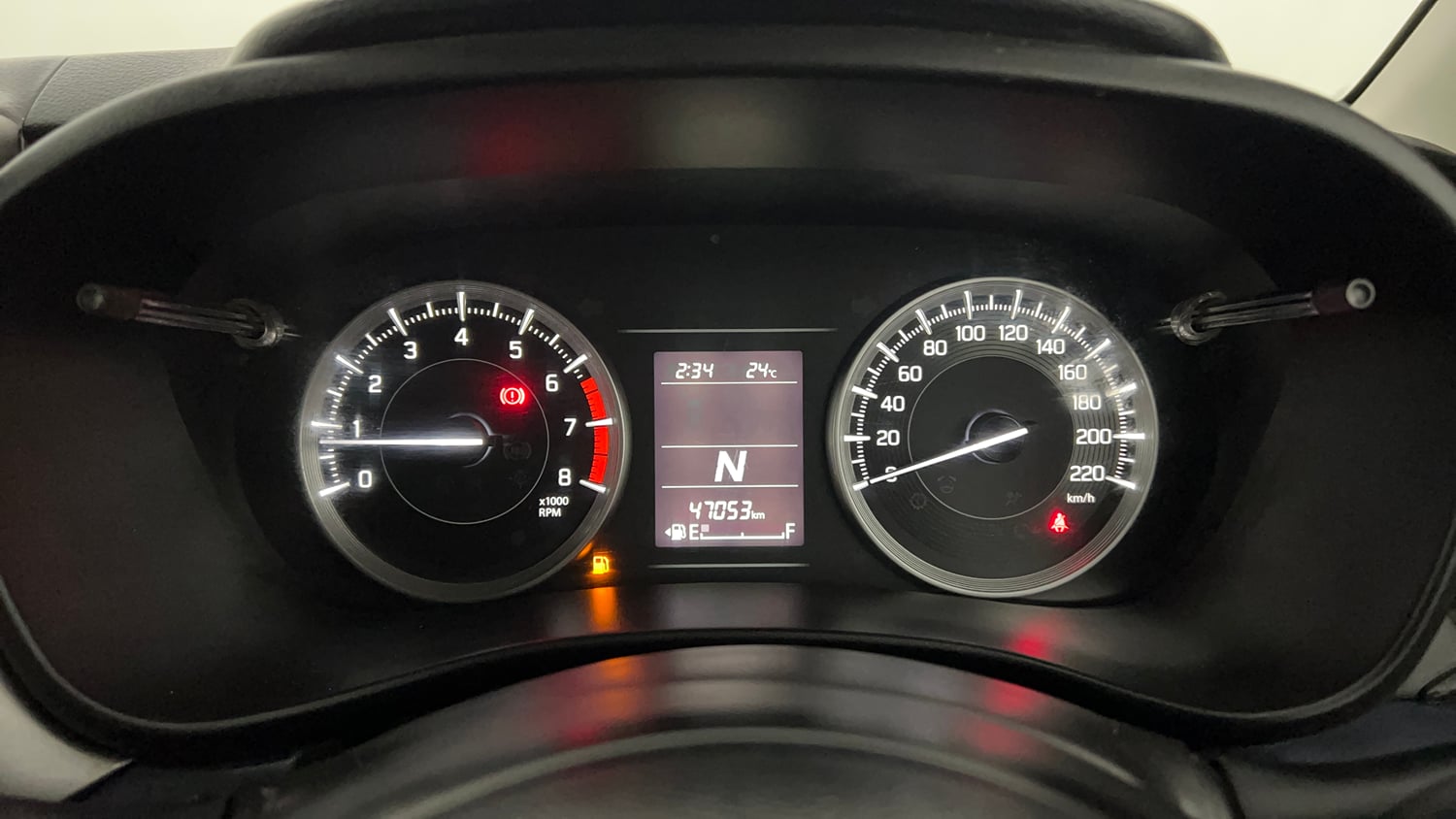 Used 2023 Maruti Suzuki Baleno Delta AGS Petrol Automatic interior CLUSTERMETER VIEW