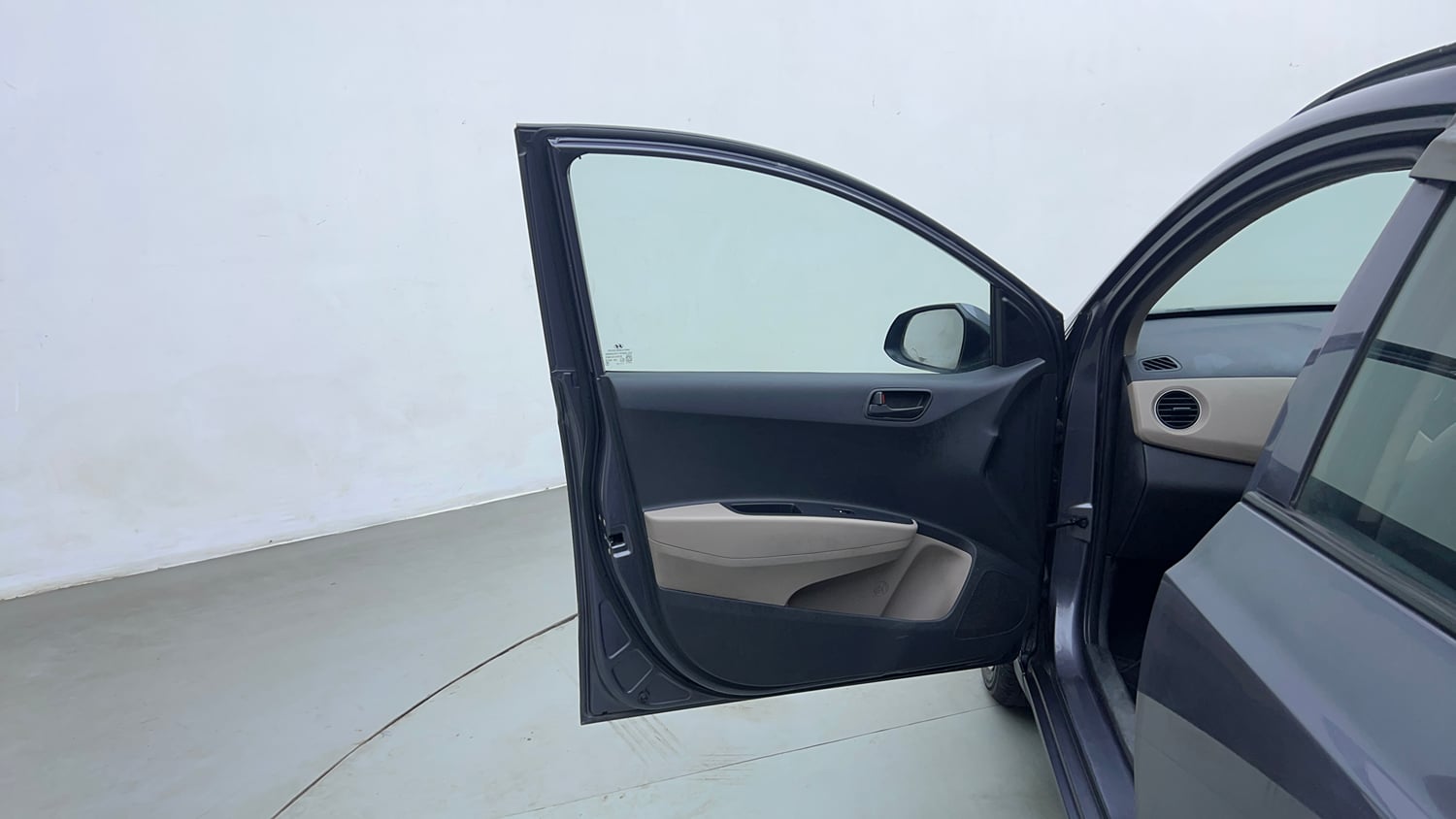 Used 2017 Hyundai Grand i10 Magna 1.2 Kappa VTVT Petrol Manual interior LEFT FRONT DOOR OPEN VIEW