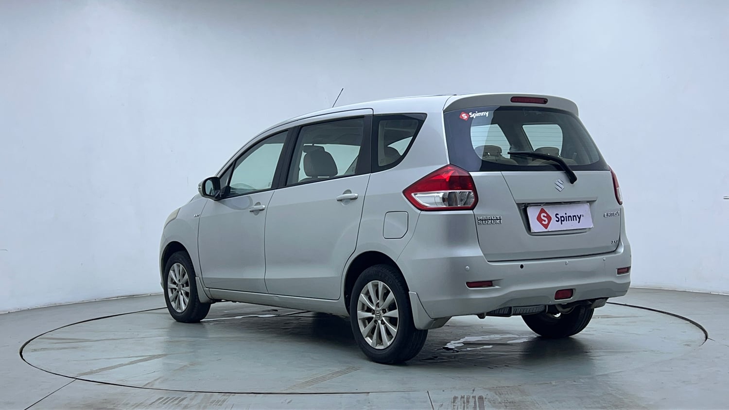 Used 2015 Maruti Suzuki Ertiga ZXi Petrol Manual exterior LEFT REAR CORNER VIEW