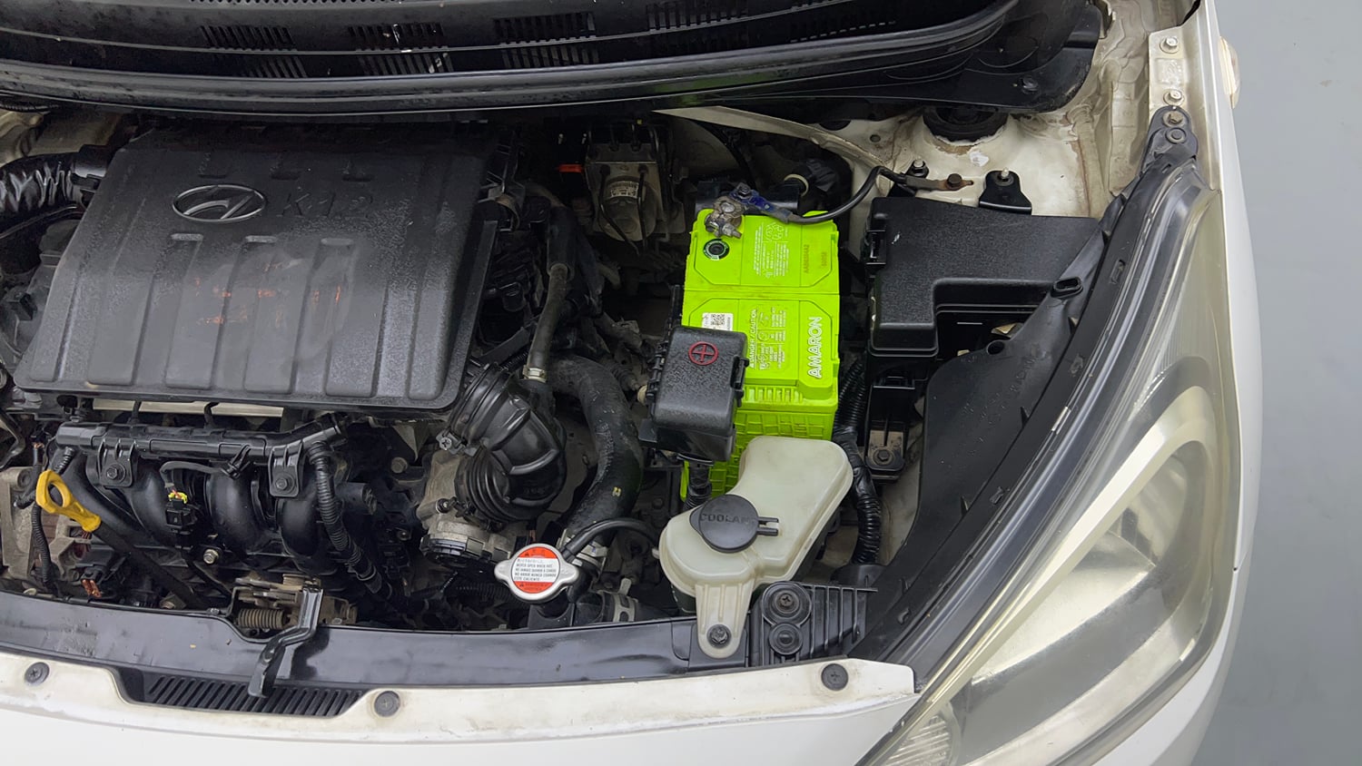 Used 2017 Hyundai Xcent Base ABS 1.2 Petrol Manual engine ENGINE LEFT SIDE VIEW