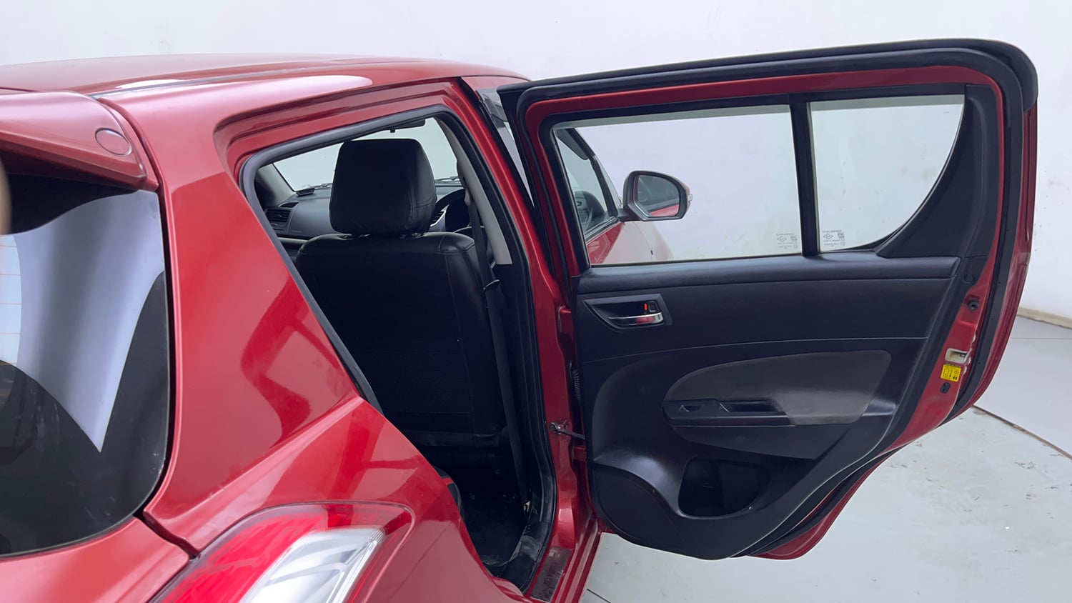 Used 2014 Maruti Suzuki Swift ZXi Petrol Manual interior RIGHT REAR DOOR OPEN VIEW