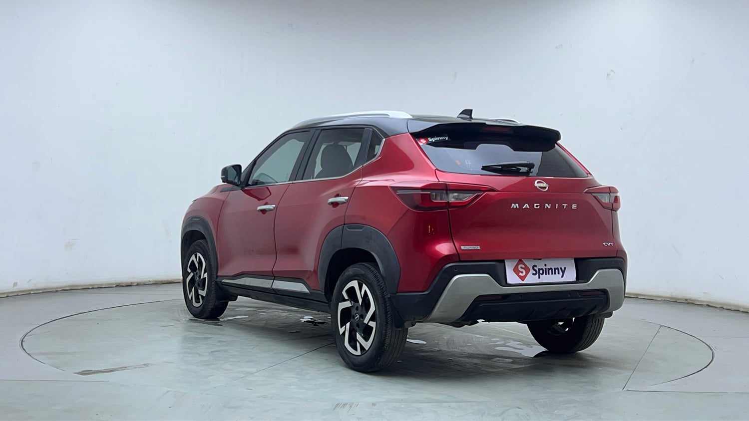 Used 2024 Nissan Magnite XV Premium Turbo CVT Dual Tone Petrol Automatic exterior LEFT REAR CORNER VIEW