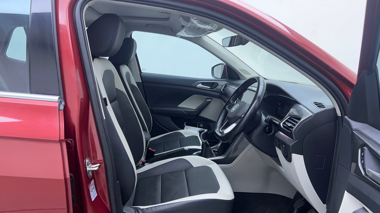 Used 2023 Volkswagen Taigun Topline 1.0 TSI MT Petrol Manual interior RIGHT SIDE FRONT DOOR CABIN VIEW