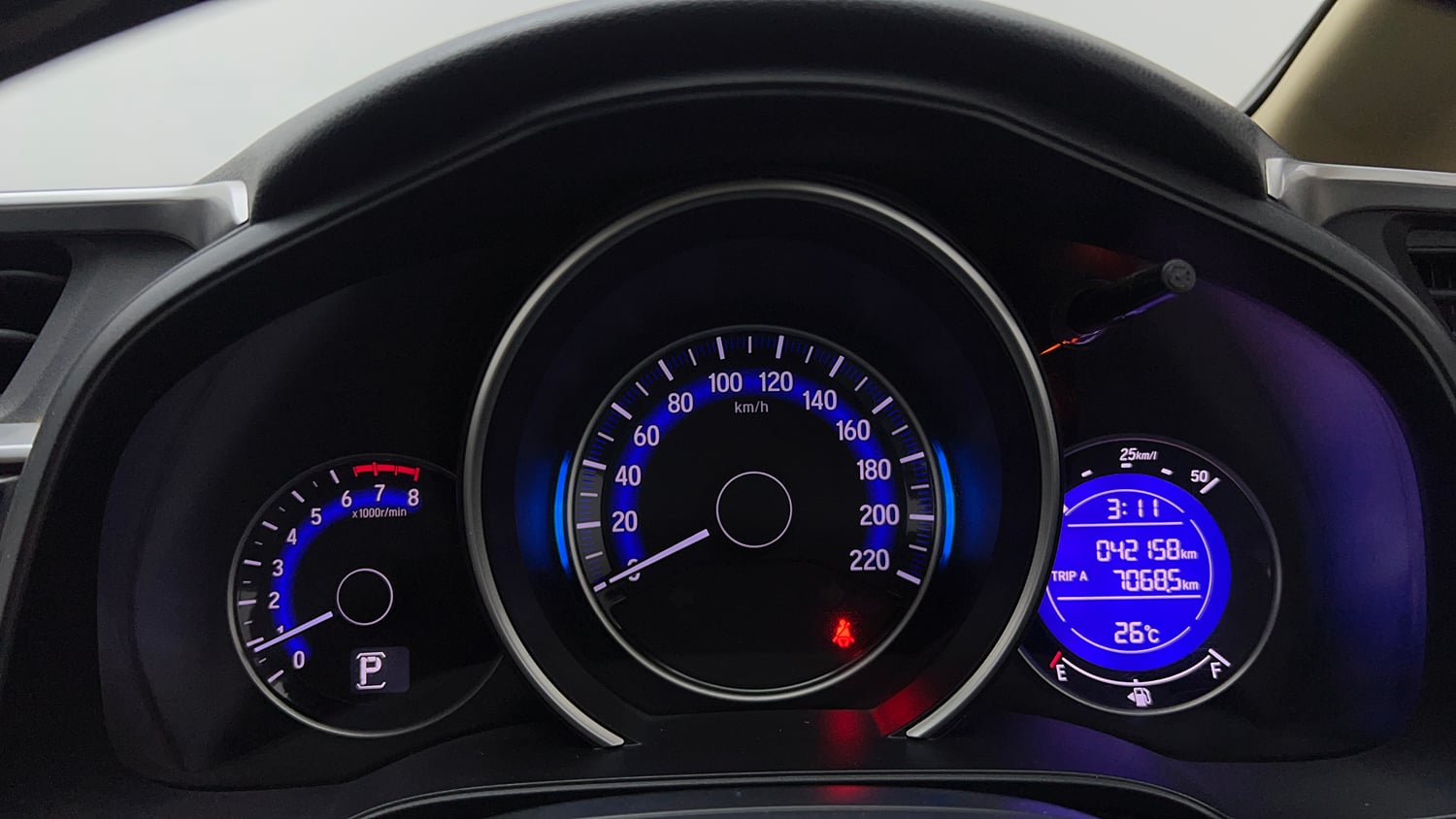 Used 2017 Honda Jazz V AT Petrol Petrol Automatic interior CLUSTERMETER VIEW