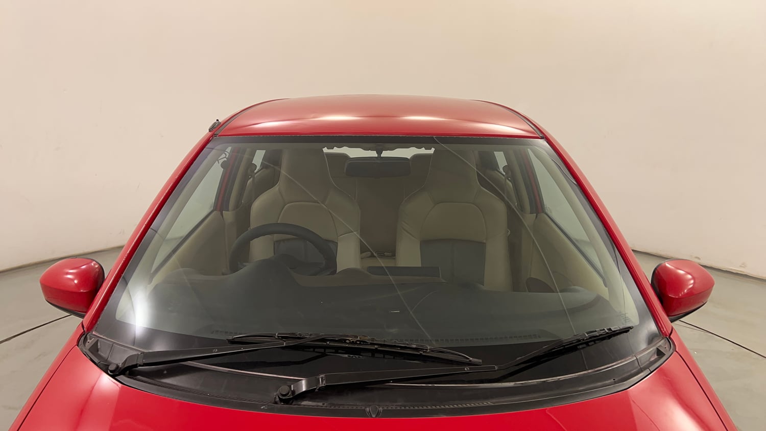 Used 2014 Honda Brio EX MT Petrol Manual exterior FRONT WINDSHIELD VIEW