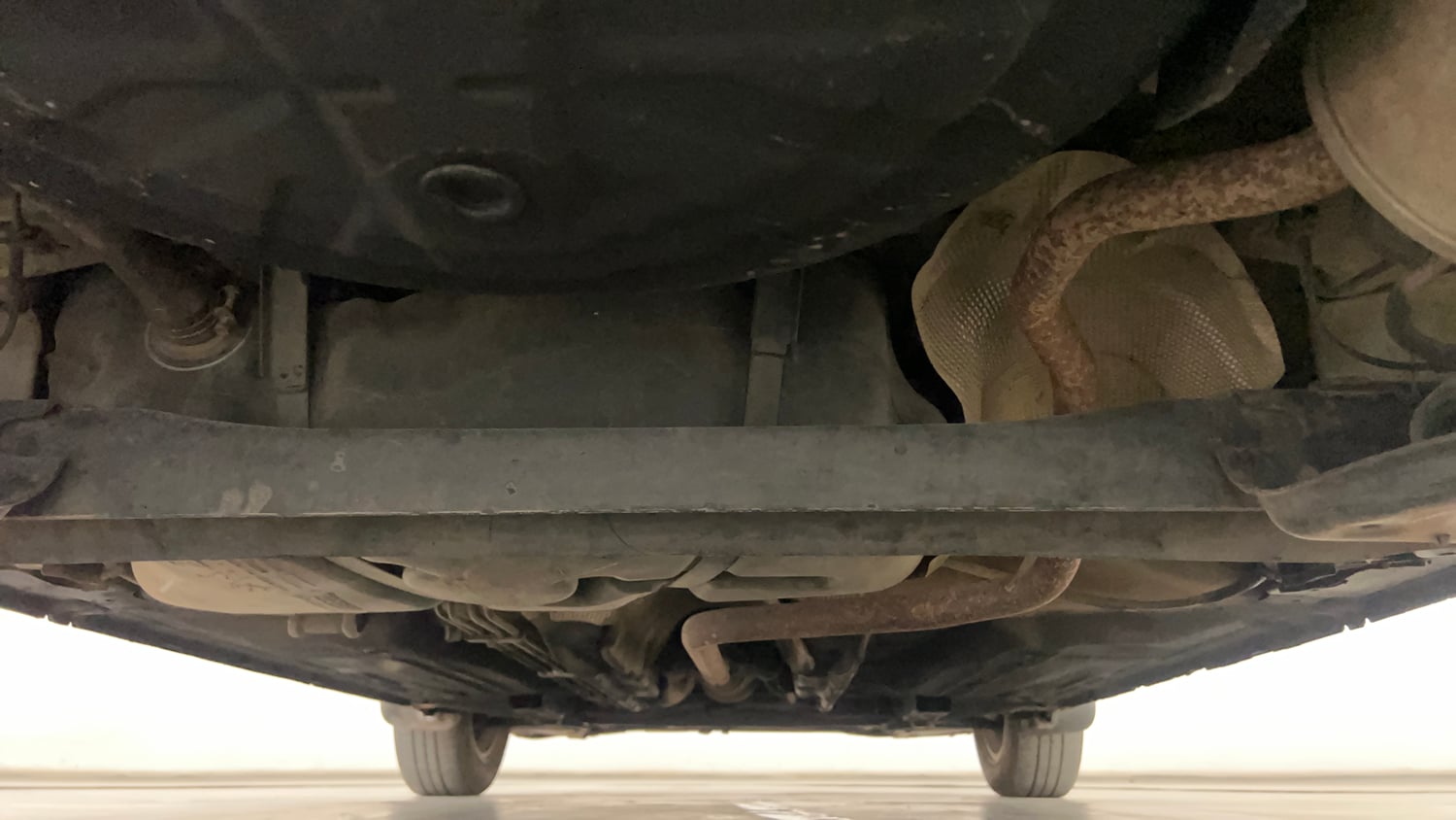 Used 2013 Nissan Micra XV CVT Petrol Automatic extra REAR UNDERBODY VIEW (TAKEN FROM REAR)