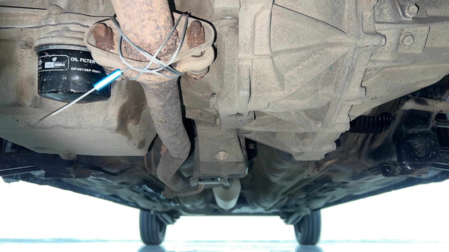 Used 2017 maruti-suzuki Alto K10 VXi (O) AMT Petrol Automatic extra FRONT LEFT UNDERBODY VIEW