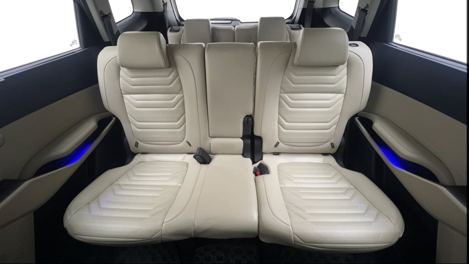 Used 2022 Kia Carens Luxury Plus 1.5 Diesel AT 7 STR Diesel Automatic interior REAR SEAT CONDITION VIEW
