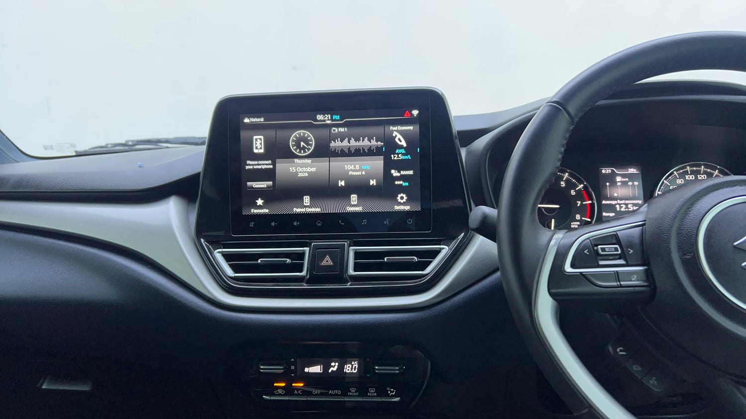 Used 2022 Maruti Suzuki Baleno Alpha MT Petrol Manual interior MUSIC SYSTEM & AC CONTROL VIEW